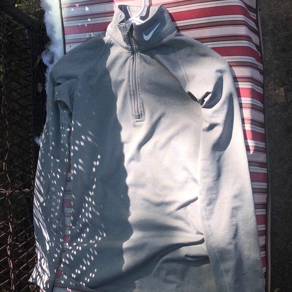 nike pro combat - DRI FIT zip up long sleeve